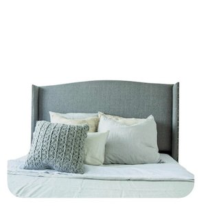 Bordeaux Fabric Headboard Queen to Cali King