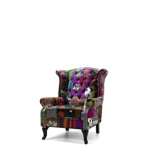 Investment - commercial property: Patchwork Wingback Chair