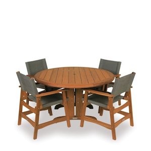 Eden Outdoor Dining Suite 1300dia (5 Pce)