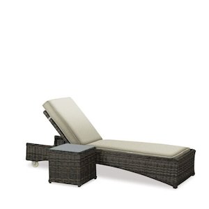 Mesa Outdoor Sunlounger and Side Table