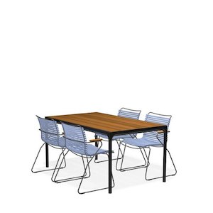 Four Outdoor Dining Suite 1600w with Click Chairs (Stackable)