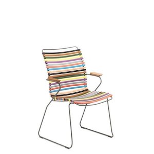 Click Outdoor Dining Chair with Armrests High Back - Lots of Colours to Suit