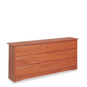 Strada BR Dresser 6 Drawer - Rimu