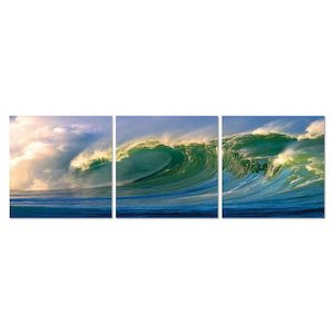 Surfs Up 3pc 2400x800 Perpex Wall Art