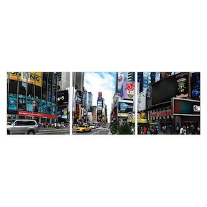 New York City 3pc 2400x800 Perspex Wall Art