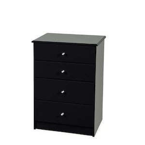 Black Pearl 4 Drawer Tallboy