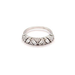 Fancy Baguette LAB Diamond Dress Ring