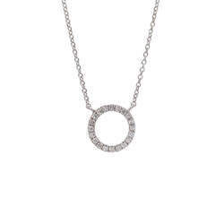 Diamond Eternity Circle Pendant