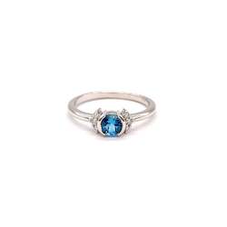 Swiss Blue Topaz Ring