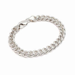 Sterling Silver Plain Curb Bracelet