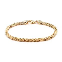 Yellow Gold Fine Wheatsheaf Bracelet