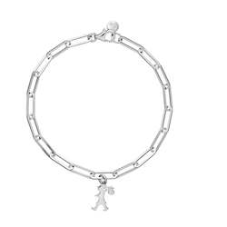 Runaway Girl Charm Bracelet with Bow Charm Addition