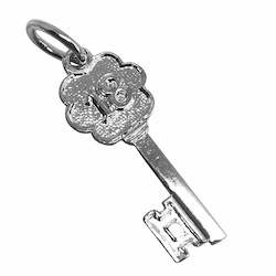 Silver 18 Key Charm