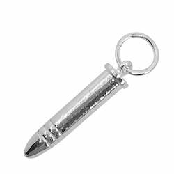 Silver Bullet Charm