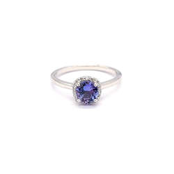 Tanzanite White Gold Ring