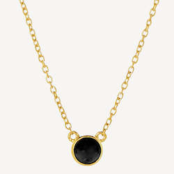 Heavenly Onyx Gold Necklace