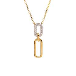 Forever Linked Diamond and Gold Pendant