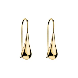 My Silent Tears Yellow Gold Earring