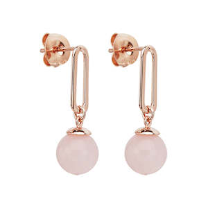 Alba Rose Quartz Earrings