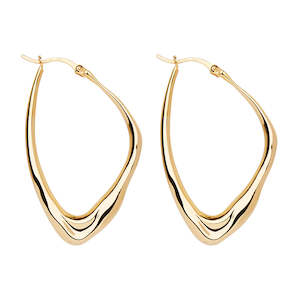 Jewellery: Isola Gold Hoop Earrings