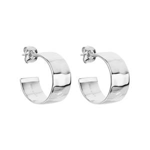 La Dolce Vita Silver Hoop Earrings