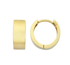 Yellow Gold Hinged Huggies