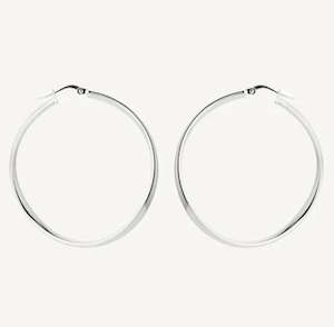 Odyssey Silver Hoop Earrings