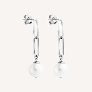 Eden Pearl Drop Silver Earring