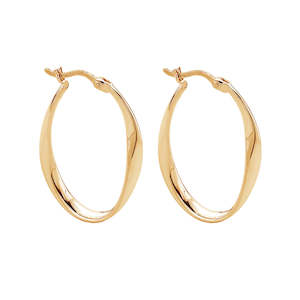 Cinta Yellow Gold Hoop