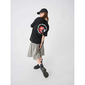 X-girl Lips Os Tee - Black