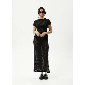 Afends Poet Lace Maxi Dress - Black