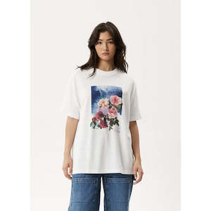 Afends Nans House Oversized T-shirt - White