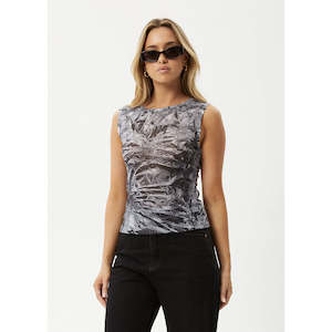 Afends Silver Lining Sheer Tank - Chrome