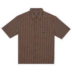 AFENDS HOMETOWN SHORT SLEEVE SHIRT - COFFEE