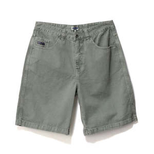 Xlarge Peace Man Bull Denim Short - Olive Grey