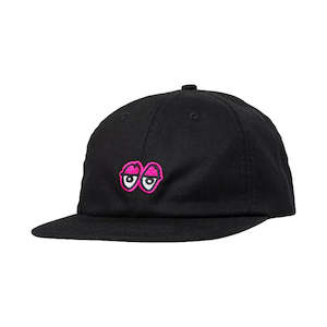 KROOKED EYES STRAPBACK - BLACK/PINK