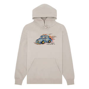 KROOKED ATTITUDE HOODY - CEMENT