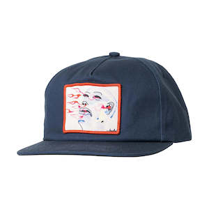 Clothing: KROOKED STARE SNAPBACK - NAVY