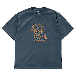 Vic Autumn Days Tee - Faded Indigo