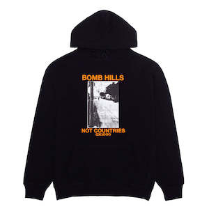 GX1000 BOMB HILLS NOT COUNTRIES HOODY - BLACK/ORANGE