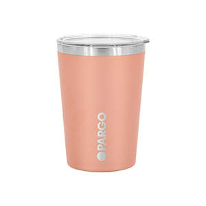 PARGO 12oz INSULATED REUSABLE CUP - CORAL PINK