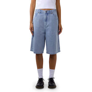 Clothing: DICKIES SDX200W LIGHT DENIM 11" RELAXED FIT CARPENTER SHORTS - SKY BLUE