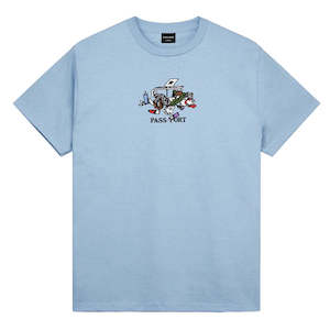 PASSPORT LUCID DREAM TEE - STONEWASH BLUE