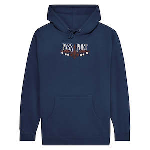 PASSPORT LILY OF THE VALLEY HOODIE - NAVY