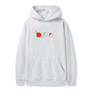 BUTTER GOODS ART PULLOVER HOOD - ASH