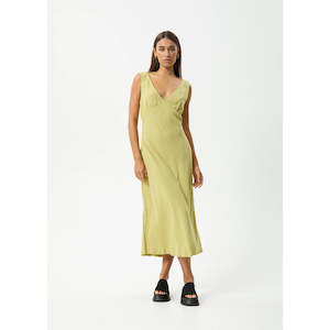 Clothing: AFENDS AMAYA MAXI DRESS - LEMONGRASS