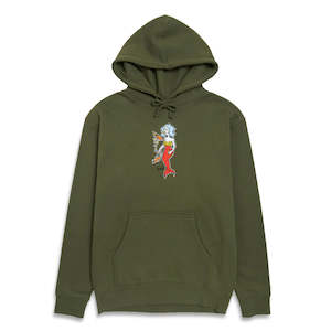 Clothing: KROOKED MERMAID HOODY - ARMY