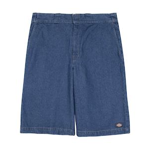 DICKIES 42283 13" DENIM MULTI POCKET SHORTS - STONE WASHED INDIGO