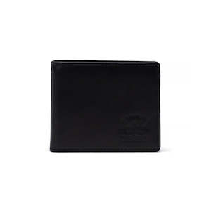 Herschel Hank Leather Rfid Wallet - Black