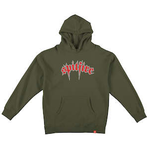 SPITFIRE VENOM HOODY - ARMY/RED/WHITE/BLACK